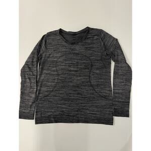 Lululemon Swiftly Tech Shirt Top Womens 10 Gray Long Sleeve